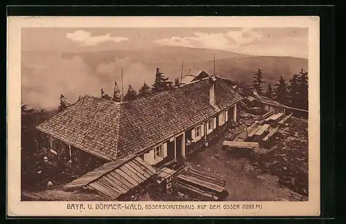 AK Osserschutzhaus /Bayr. u. Böhmer-Wald, Auf dem Osser