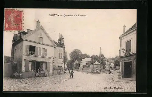 AK Ecouen, Quartier du Ponceau