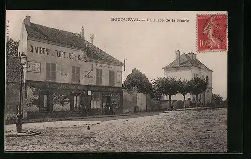 AK Bouqueval, La Place de la Mairie