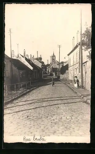 Foto-AK Goussainville, Rue Brulée