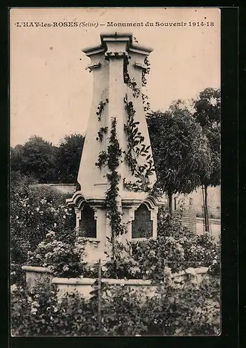 AK L`Hay-les-Roses, Monument du Souvenir 1914-18