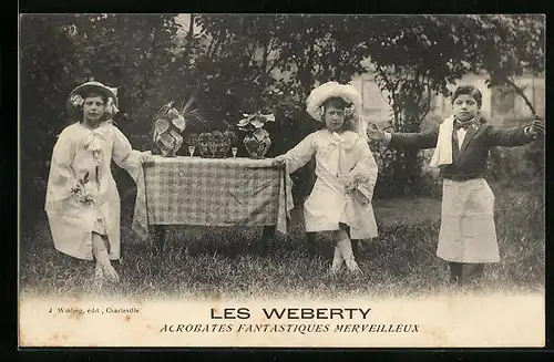AK Les Weberty, Acrobates Fantastiques Merveilleux