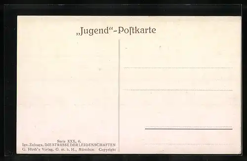 Künstler-AK G. Hirth`s Verlag, Serie: XXX, 6., Flamenco-Tänzer und Mann mit Blumenkorb