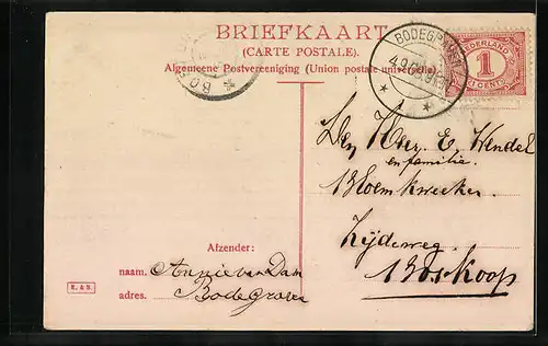 AK Bodegraven, Historische optocht 27 Aug. 1908