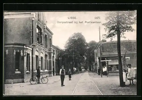 AK Lisse, Dorpsstraat, bij het Postkantoor