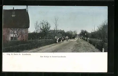 AK Nieuw-Loosdrecht, Een Kiekje te Nieuw-Loosdrecht
