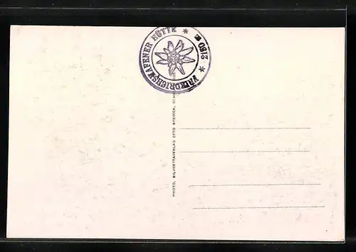 AK Friedrichshafnerhütte, Berghütte an einer steilen Klippe