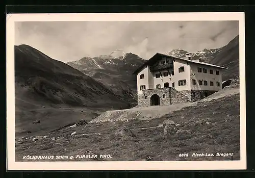 AK Kölnerhaus, Ansicht gegen die Berghütte und den Furgler