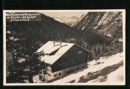 AK Meissner Haus, Berghütte in den Stubaier Alpen