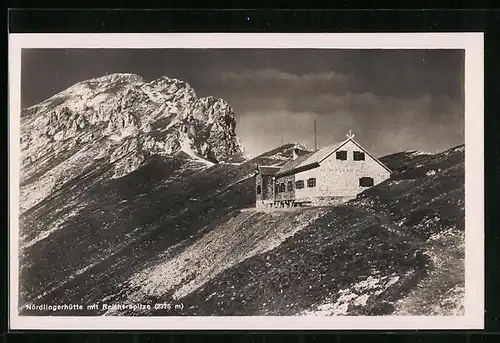 AK Nördlingerhütte, Berghütte gegen die Reitherspitze