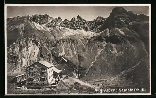 AK Kemptnerhütte, Berghütte in den Allgäuer Alpen