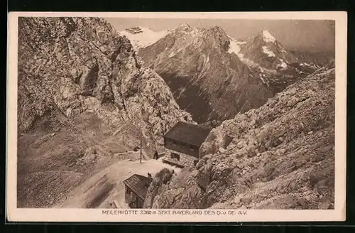 AK Meilerhütte, Berghütte aus der Vogelschau