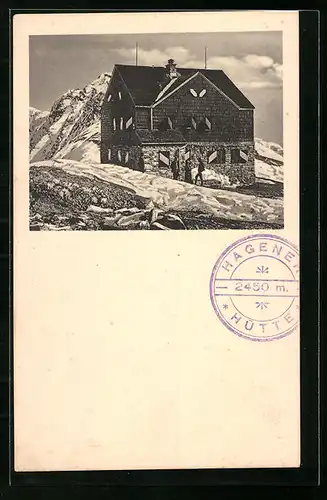 AK Hagener Hütte, Gesamtansicht im Schnee