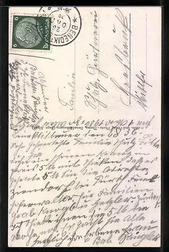 AK Tutzinger-Hütte, Gesamtansicht mit Benediktenwand