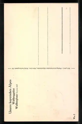 AK Wallberghaus, Ansicht mit Gästen im Freien