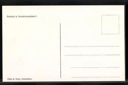AK Amsterdamscheveld, Pastorie