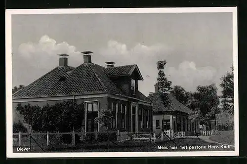 AK Diever, Gem. huis met pastorie Herv. Kerk