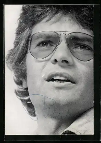 AK Peter Horton, Portrait des Musikers, Autograph