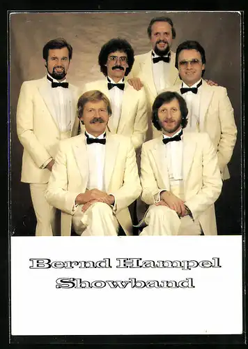 AK Musiker Bernd Hampel mit Showband in beigen Anzügen