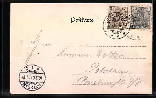 AK Neu-Ruppin, Friedrich-Wilhelm-Strasse