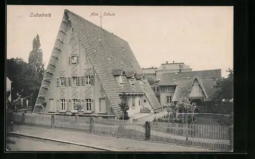 AK Zschachwitz / Dresden, Alte Schule