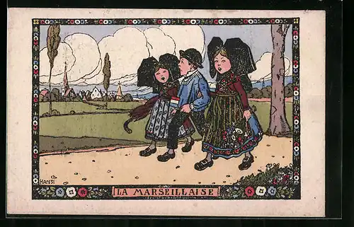 Künstler-AK Hansi: La Marseillaise
