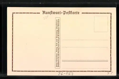 Künstler-AK Kunstwart: Krieg, Tod und Teuerung