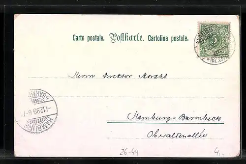 Künstler-AK E. Döcker: Tanzendes Paar im Wald