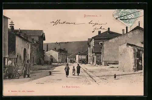AK Dombasle, La Rue Carnot