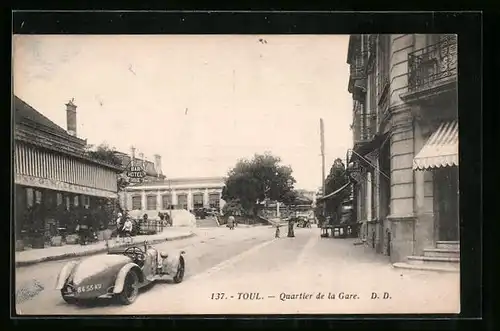 AK Toul, Quartier de la Gare