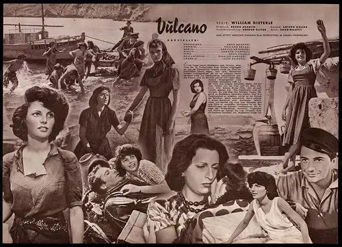 Filmprogramm IFB Nr. 1067, Vulcano, Anna Magnani, Rossano Brazzi, Regie: William Dieterle