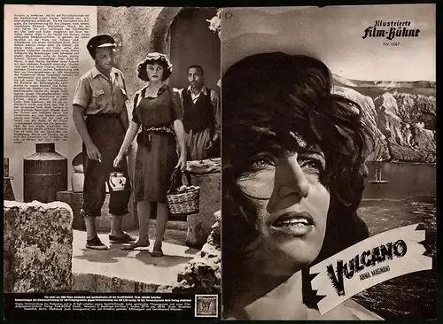 Filmprogramm IFB Nr. 1067, Vulcano, Anna Magnani, Rossano Brazzi, Regie: William Dieterle