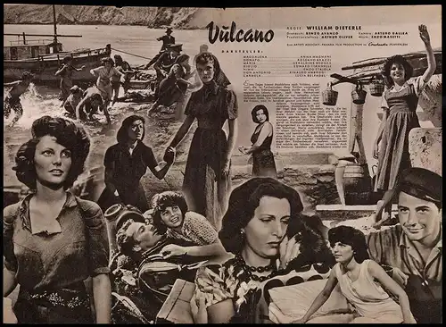 Filmprogramm IFB Nr. 1067, Vulcano, Anna Magnani, Rossano Brazzi, Regie: William Dieterle