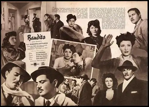 Filmprogramm IFB Nr. 1132, Bandito, Anna Magnani, Amadeo Nazzari, Regie: Alberto Lattuada