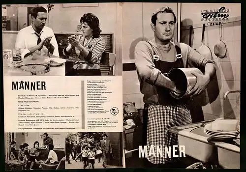 Filmprogramm PFP Nr. 24 /64, Männer, Olivera Markovic, Slobodan Perovic, Regie: Milo Djukanovic