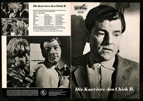 Filmprogramm PFP Nr. 83 /65, Die Karriere des Chick B., Kenneth More, Billie Whitelaw, Regie: Irene Mahlich