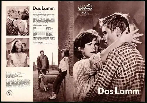 Filmprogramm PFP Nr. 111 /65, Das Lamm, Ronald Dehne, Elke Aberle, Regie: Wolfgang Staudte