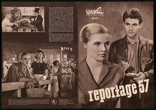 Filmprogramm PFP Nr. 36 /59, Reportage 57, Annekathrin Bürger, Willi Schrade, Wilhelm Koch-Hooge, Regie: János Veiczi