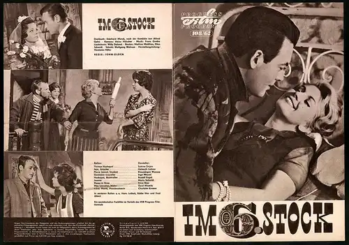 Filmprogramm PFP Nr. 108 /62, Im 6. Stock, Sabine Sinjen, Helmuth Lohner, Regie: John Olden
