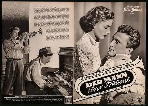 Filmprogramm IFB Nr. 904, Der Mann ihrer Träume, Kirk Douglas, Lauren Bacall, Regie: Michael Curtiz