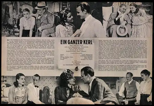 Filmprogramm IFB Nr. 750, Ein ganzer Kerl, Albert Matterstock, Heidemarie Hatheyer, Regie: Fritz Peter Buch