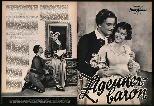 Filmprogramm IFB Nr. 744, Zigeunerbaron, Adolf Wohlbrück, Hansi Knoteck, Regie: Karl Hartl