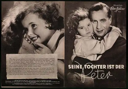 Filmprogramm IFB Nr. 496, Seine Tochter ist der Peter, K. L. Diehl, Traudl Stark, Paul Hörbinger, Regie: Heinz Helbig