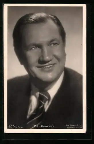 AK Schauspieler Fritz Kampers lächelt