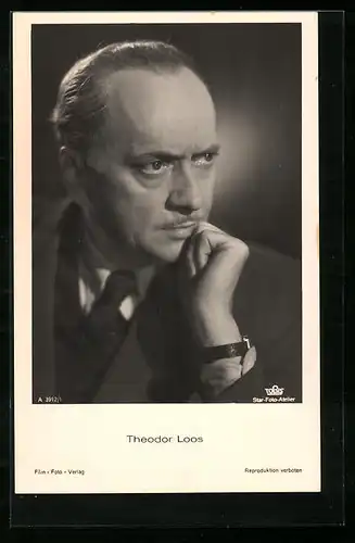 AK Schauspieler Theodor Loos mit skeptischem Blick