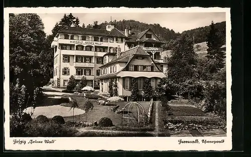 AK Herrenalb /Schwarzwald, Hospiz Grüner Wald mit Park