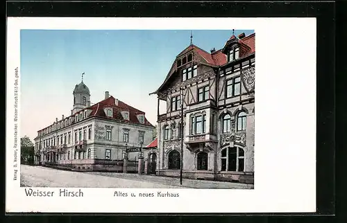 AK Dresden-Weisser Hirsch, Altes und neues Kurhotel