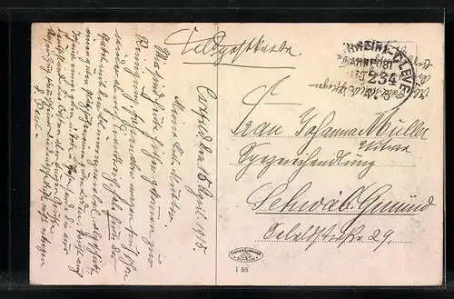 AK Crefeld, Strassenpartie am Grafschaftsplatz