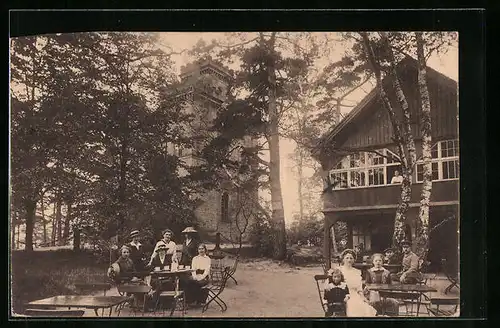 AK Dürrröhrsdorf-Dittersbach, Gasthaus an der Dittersbacher Höhe