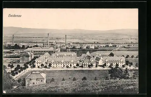 AK Heidenau, Gesamtansicht von einem Hügel aus